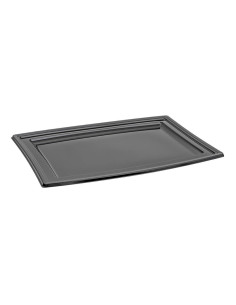 ▷ Bandeja de Plástico Rectangular Negra - Envío Gratuito 24h.