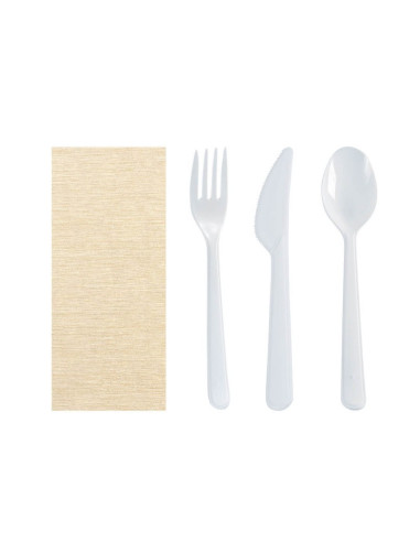 Set de cubiertos transparentes para take away