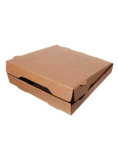 ? Cajas para Pizza Kraft 40x40x4 cm. | Envases para Pizzerías.