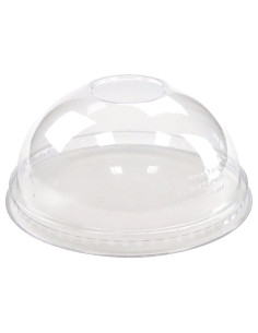 ▶️Tapa cúpula para vaso PET sin agujero 95mm (100 Uds.)