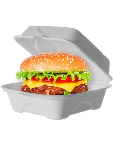 ▷ Caja para Hamburguesa Biodegradable - Envío gratuito 24 Horas.