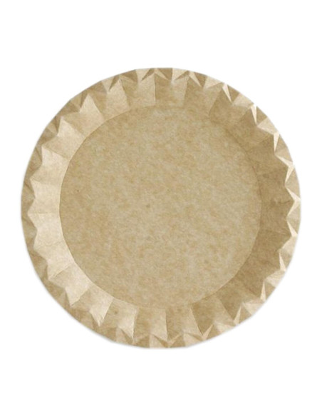 ▶️ Plato de papel Kraft Económico 18 cm. (100 Uds.) - Envío 24h.