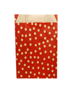 ▷ Bolsa Sobre Regalo Lunares Roja 8X13 cm. (250 Uds.) - Envío 24h