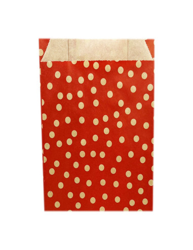 ▷ Bolsa Sobre Regalo Lunares Roja 8X13 cm. (250 Uds.) - Envío 24h