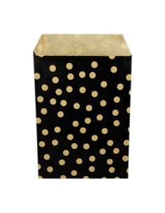 ▷ Bolsa Sobre Regalo Lunares Negra 21X38+7 cm. (250 Uds.) - Envío 24h