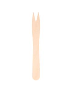 ▷ Mini Tenedor Madera 85 mm (1000 Uds.) - Envío 24h