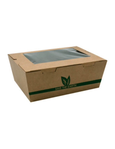 ▶️ Caixa de papel com janela 195X140X65 mm (200 Unidades) - Envio 24/48h