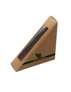 ENVASE PARA SANDWICH DE PAPEL 123X123X52 mm (400 Uds.) 2