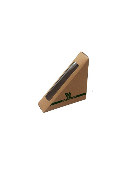 ENVASE PARA SANDWICH DE PAPEL 123X123X52 mm (400 Uds.)
