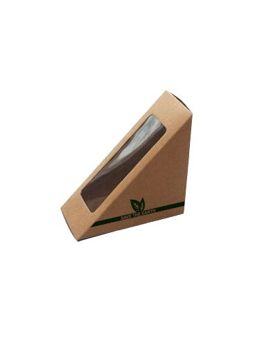 ENVASE PARA SANDWICH DE PAPEL 123X123X72 mm (400 Uds.)