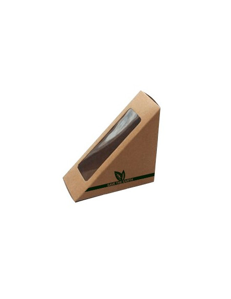 ENVASE PARA SANDWICH DE PAPEL 123X123X72 mm (400 Uds.)