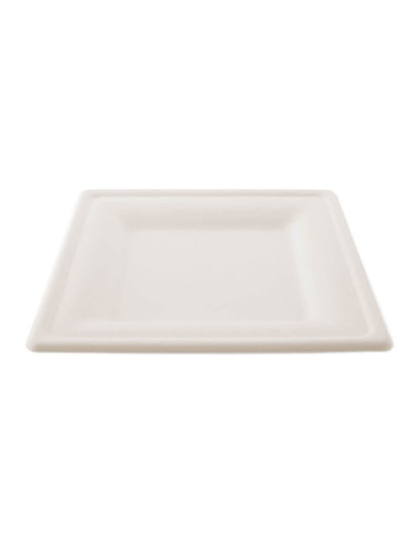▷ Prato Quadrado Fibra 26x26 cm - Envases del Mediterráneo