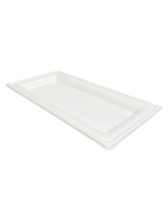 ▷ Bandeja Fibra Rectangular 26x13 cm - Envases del Mediterráneo