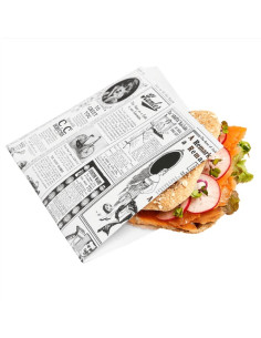 ▷ Papel abierto dos lados Diseño Periódico 17x18 cm. – Envío 24h.