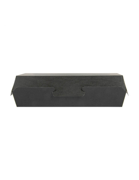 ▷ Caja bocadillo negra 26,5X12,2X7 cm. – Envío 24h.