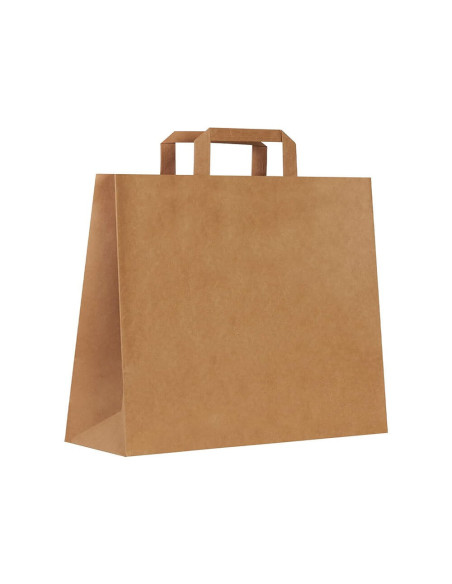 ▷ Saco de Papel com Asas Kraft 22X10X29 cm - Envio 24h.