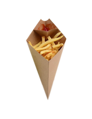▷ Envase para Fritos con Salsero 165X195 mm