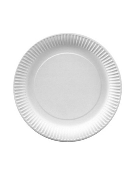 ▶️ Plato de Papel Económico Antigrasa 18 cm. (50 Uds.) - Envío 24h.