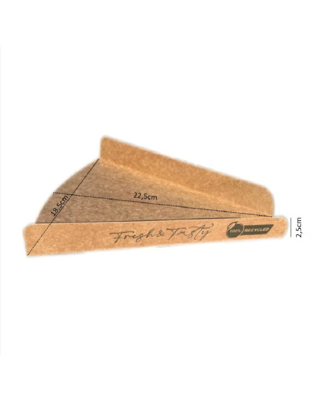 ▷ Cuña Porción Pizza Kraft 222X225 mm – Envío 24 horas