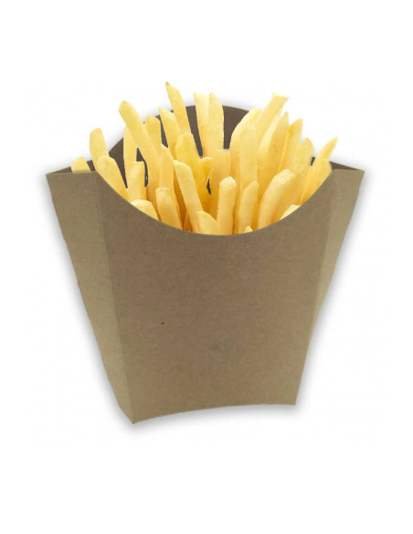 ▷ Petaca de Papel Kraft Para Patatas Fritas - Envío Gratuito 24H.