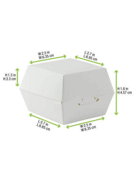 ▷ Caja Mini Hamburguesa Cartón (50 unidades) - Envío Gratuito. ✅✅