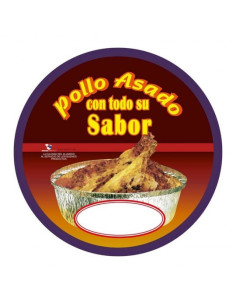 ▷ Tapa Cartón para Envases de Aluminio Pollo - Envío 24h.