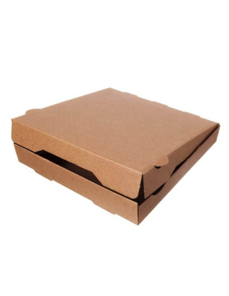 ? Cajas para Pizza Kraft 50x50x4 cm. | Envases para Pizzerías.
