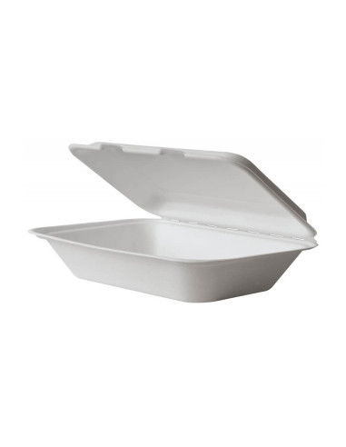 ▷ Bandeja de Caña de Azúcar + Tapa 450 cc para Take Away ✅- Envío 24h.