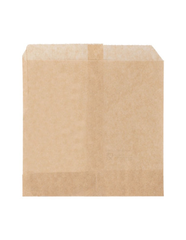 ▷ Bolsa Kraft antigrasa 12x12 cm. - Envío 24h.