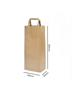 ▶️ Saco de presente para Vinho biodegradável Kraft (250 Unid.) 2