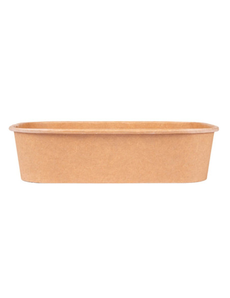 ▶️ Envase Rectangular Papel Kraft 500 cc - Envío 24h.
