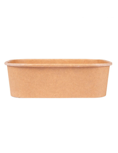 ▶️ Envase Rectangular Papel Kraft 750 cc - Envío 24h.