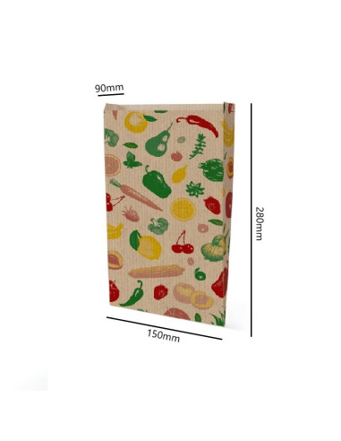▶️Bolsa para fruta antihumedad 15x28+9cm (200 Uds) - Bolsas para frutería