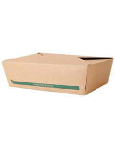 ▷ Caja de Papel para Comida 1.400 cc - Envases del Mediterráneo.