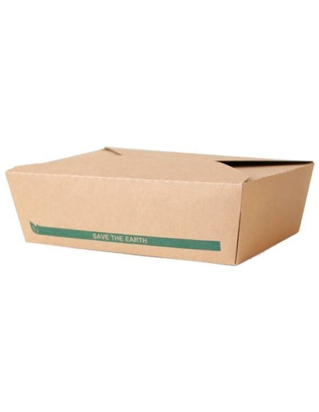 ▷ Caja de Papel para Comida 1.400 cc - Envases del Mediterráneo.