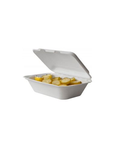 ▷ Bandeja de Cana-de-Açúcar + Tampa 625 cc para Take Away ✅ - Envio 24h.