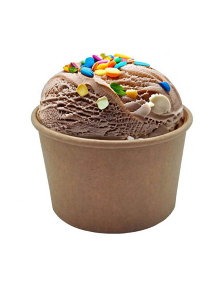 ▷ Tarrina de Papel Kraft para Helado 120 cc - Envío 24h.