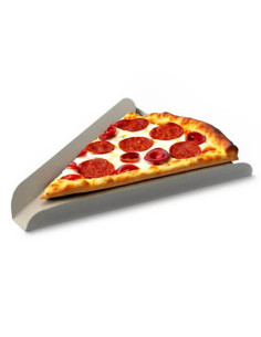 ▶️  Cuña pizza blanca 230X182x25 mm (2000 Uds) - Bandejas de papel