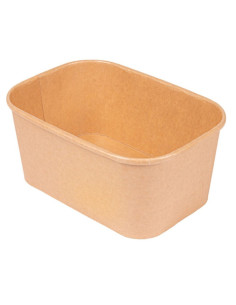 ▶️ Pack Envase Rectangular Papel Kraft 1.000 cc - Envío 24h. 2