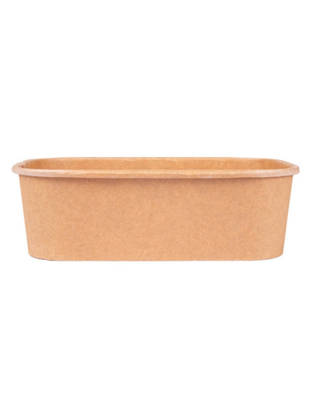 ▶️ Pack Envase Rectangular Papel Kraft 750 cc - Envío 24h.