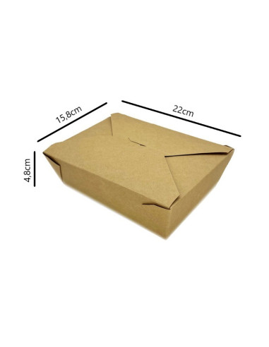 ✅ Caja Americana de Papel Kraft 1.500 cc - Envío 24 h.