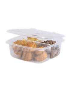 ENVASE BISAGRA 3 COMP. PP 450+250+250 cc (50 Uds.)