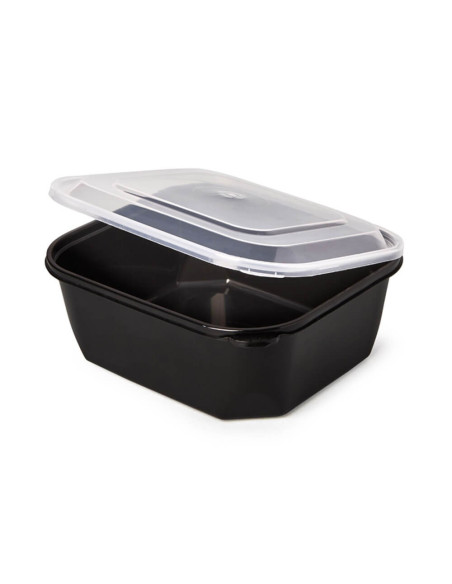 ▷ Envase de Plástico Negro 750 cc para Microondas - Envío 24 h.