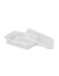 ▷ Envase Rectangular Económico 500 cc PP con Tapa - Envío 24h.