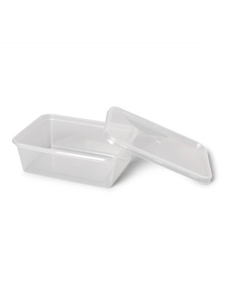 ▷ Envase Rectangular Económico 650 cc PP con Tapa - Envío 24h.