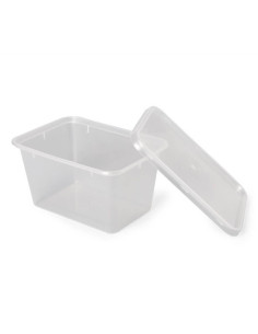▷ Envase Rectangular Económico 1.000 cc PP con Tapa - Envío 24h.