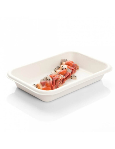 ▷ Bandeja de Cana-de-Açúcar 175X120X25 mm 355 ml. /12 OZ - Envio 24h.