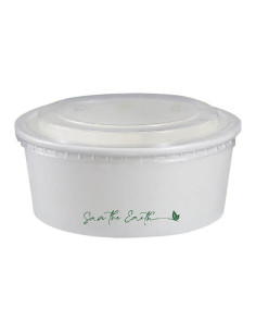 ✅ Ensaladera de Papel Blanca 1.300 cc - Envío Gratuito 24h.