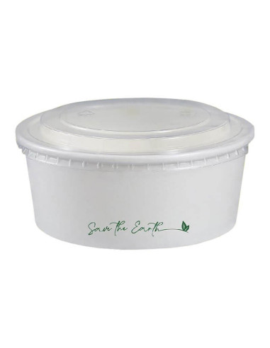 ✅ Ensaladera de Papel Blanca 1.300 cc - Envío Gratuito 24h.