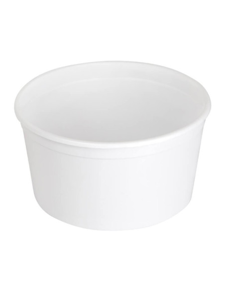 ▷ Recipiente de Plástico com Fecho Hermético Branco 450 cc - Envio 24h.